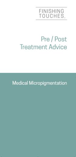 Pre & Post Treatment Leaflet - Medical