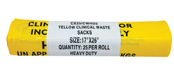 Waste Bags (Yellow Hazard) 50