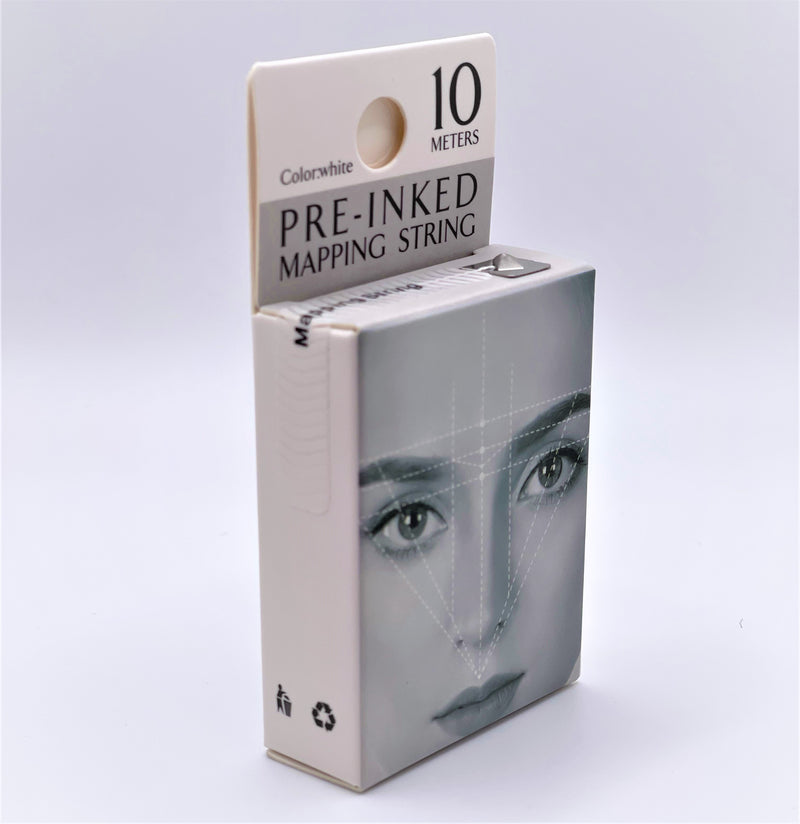 Pre inked Brow & Lip Mapping String - White