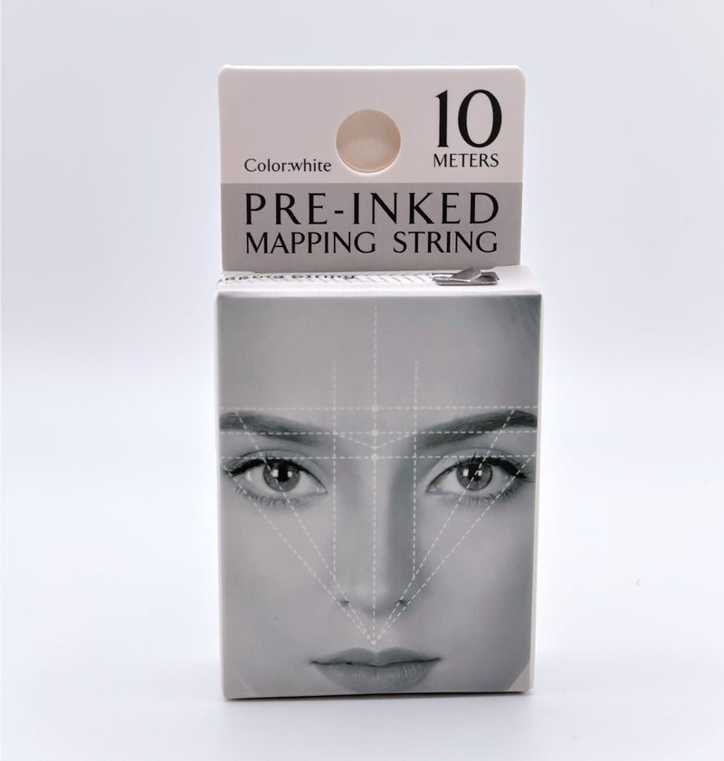 Pre inked Brow & Lip Mapping String - White